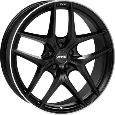 8.5x18 ATS Competition 2 Racing Black Horn Polished Alloy Wheels Image
